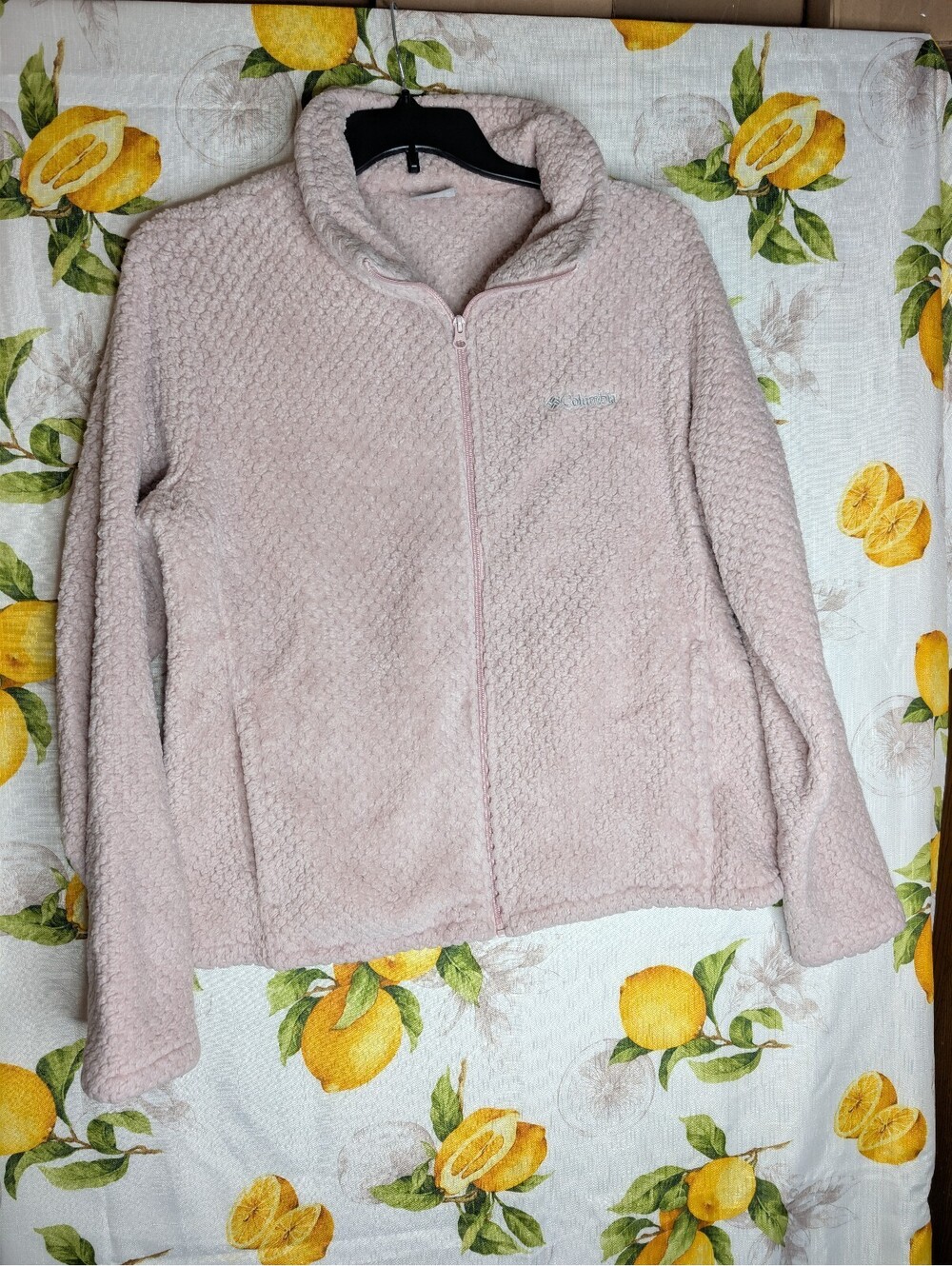 Columbia Women's Pink Fleece Jacket XXL Soft Warm
